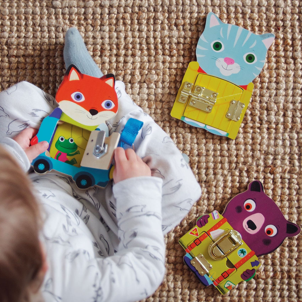 DJECO Destreza y Habilidades Juego de madera Locktou, motricidad - Djeco DJ01664