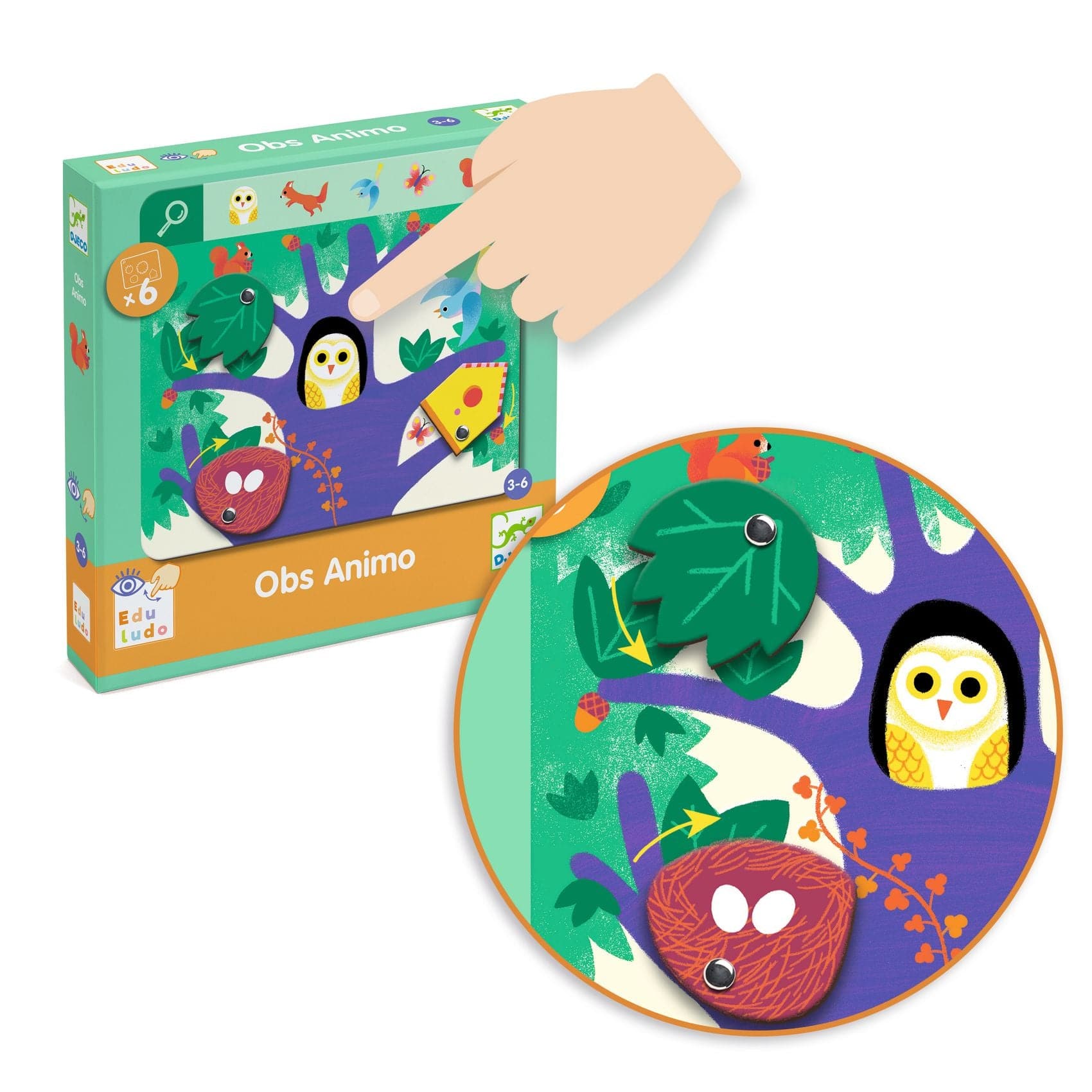 Djeco Destreza y Habilidades Juego de Observación Animo - Djeco DJ08236