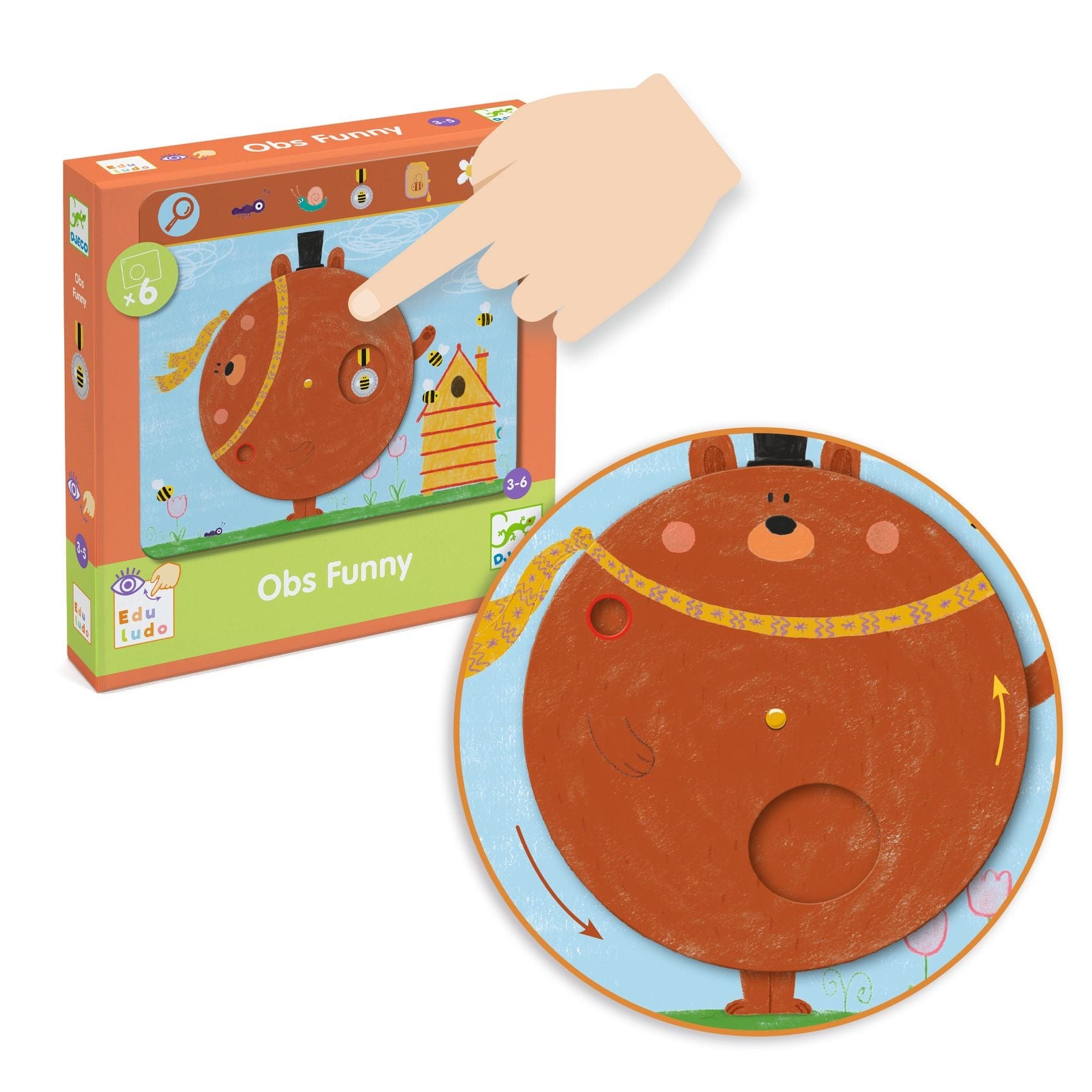 Djeco Destreza y Habilidades Juego de Observación Funny - Djeco DJ08237