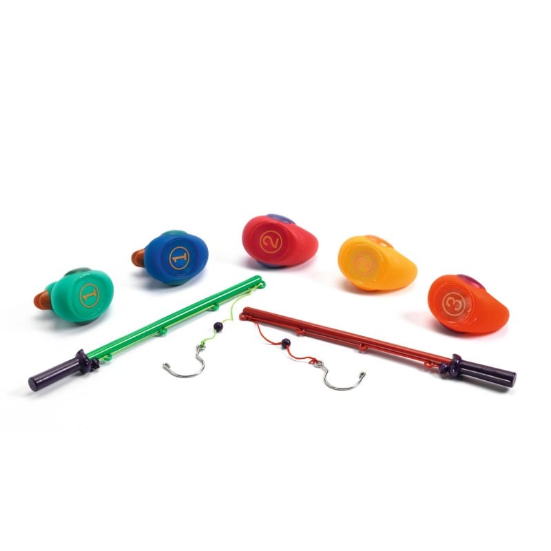 DJECO Destreza y Habilidades Juego de Pesca Patos colores DJ02115