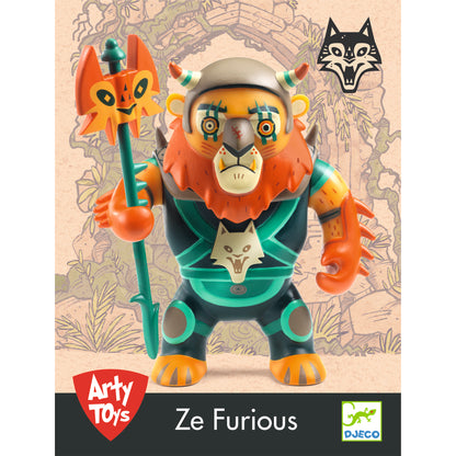 Djeco Figuras de colección Figura Arty Toys Ze Furious – Guerrero Animal Djeco DJ06917