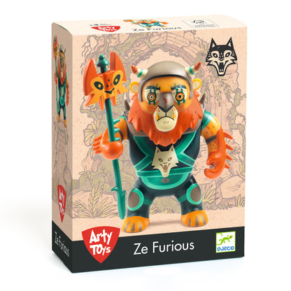 Djeco Figuras de colección Figura Arty Toys Ze Furious – Guerrero Animal Djeco DJ06917