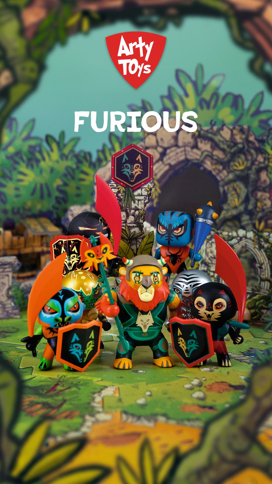 Djeco Figuras de colección Figura Arty Toys Ze Furious – Guerrero Animal Djeco DJ06917