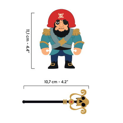 Djeco Figuras de colección Figura Arty Toys Ze Piratous – Líder Pirata- Djeco DJ06851