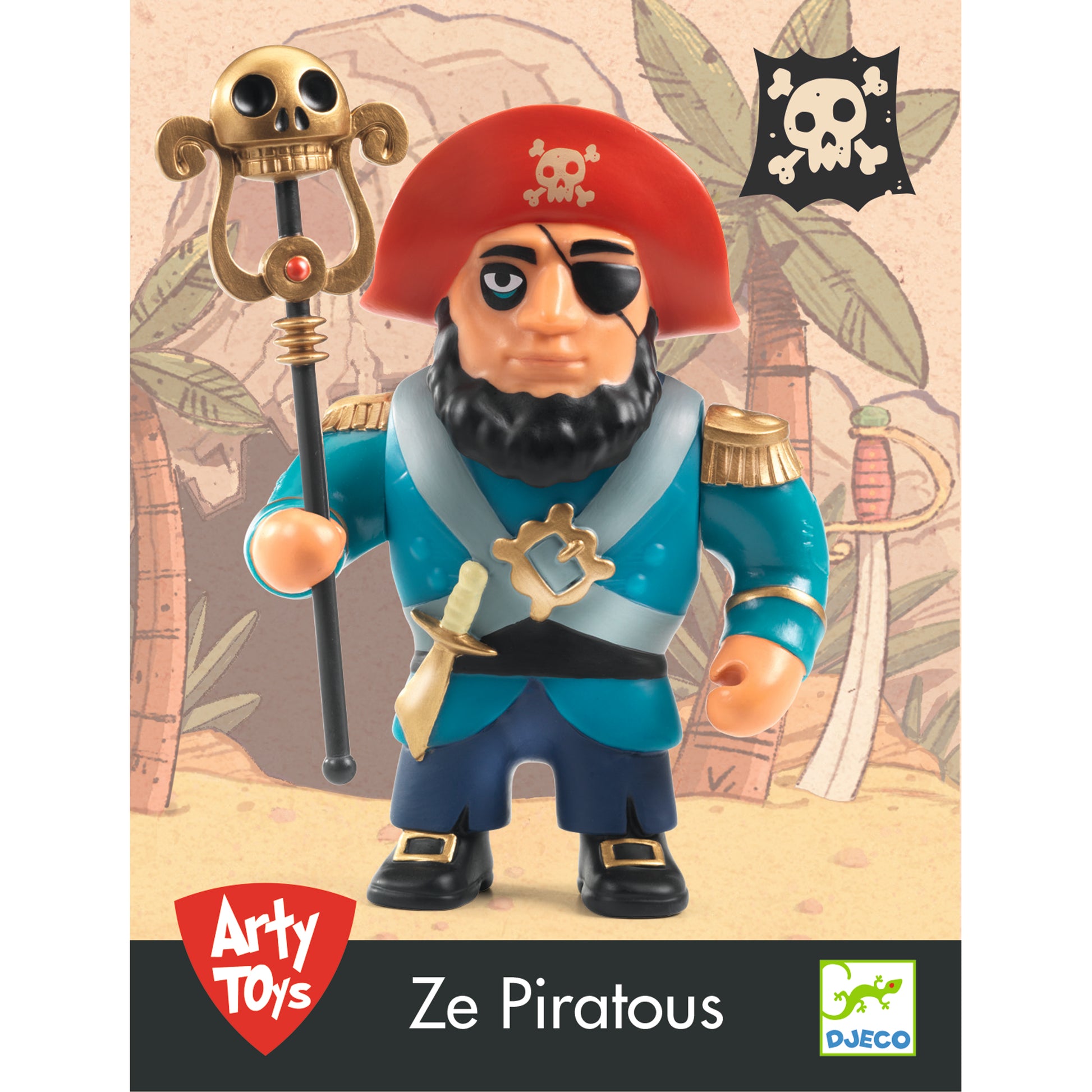 Djeco Figuras de colección Figura Arty Toys Ze Piratous – Líder Pirata- Djeco DJ06851