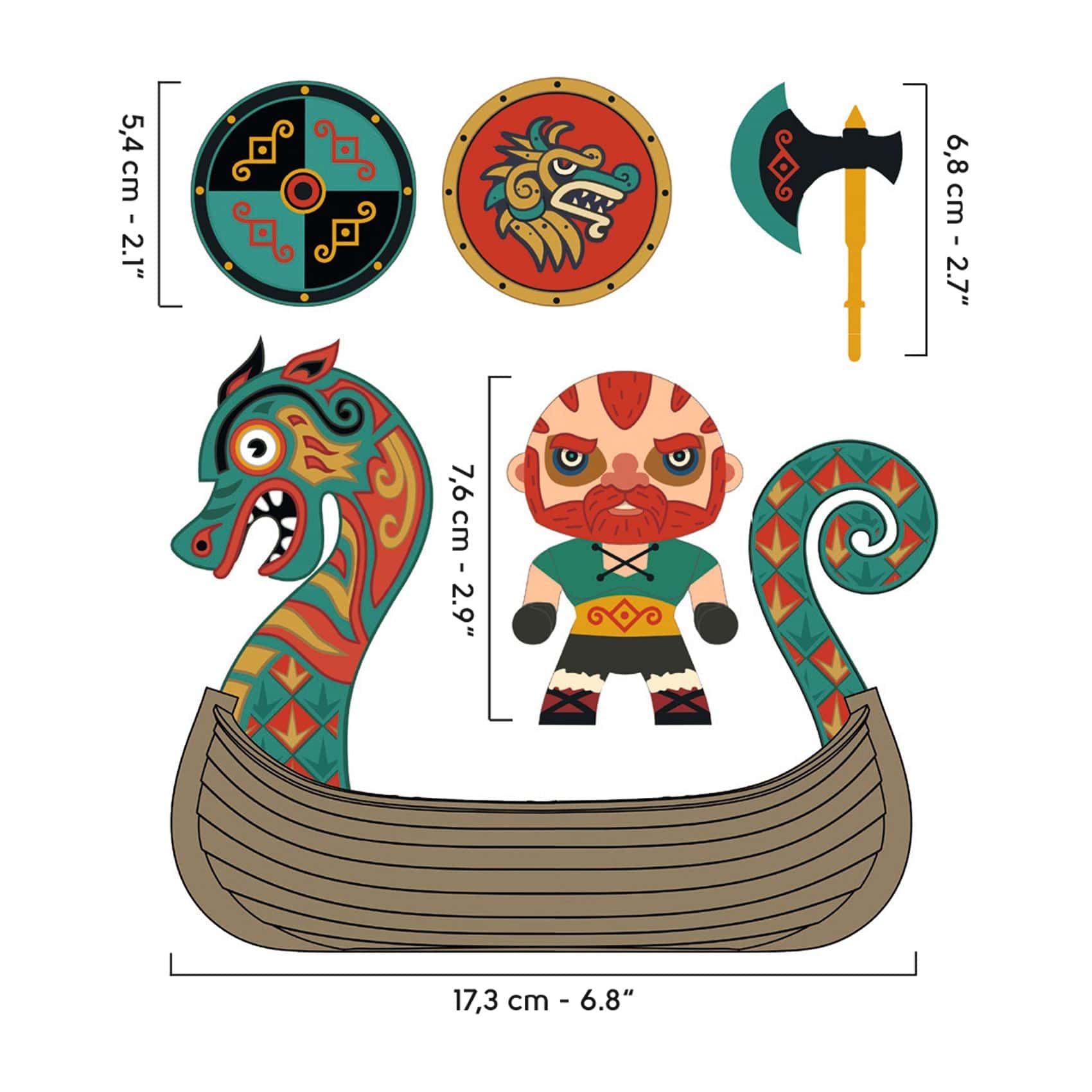 Djeco Figuras de colección Figura coleccionable Drak & Drakkar de Art Toys - Djeco DJ06849