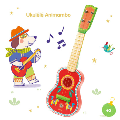 Djeco Instrumentos musicales Guitarra Ukelele Animambo - Djeco DJ06013