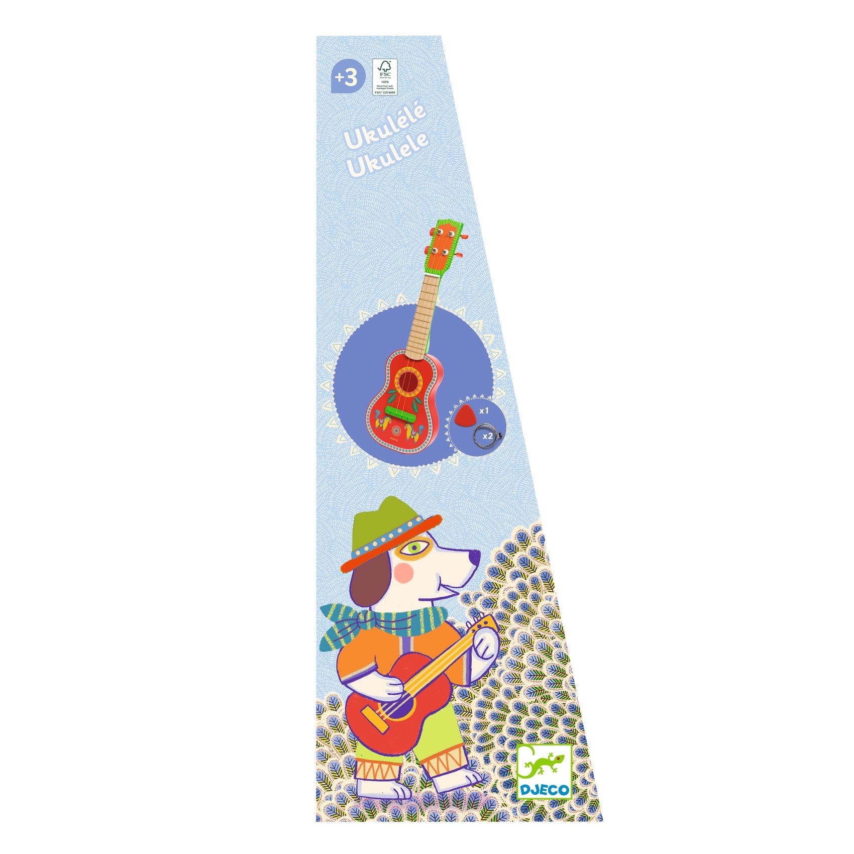 Djeco Instrumentos musicales Guitarra Ukelele Animambo - Djeco DJ06013