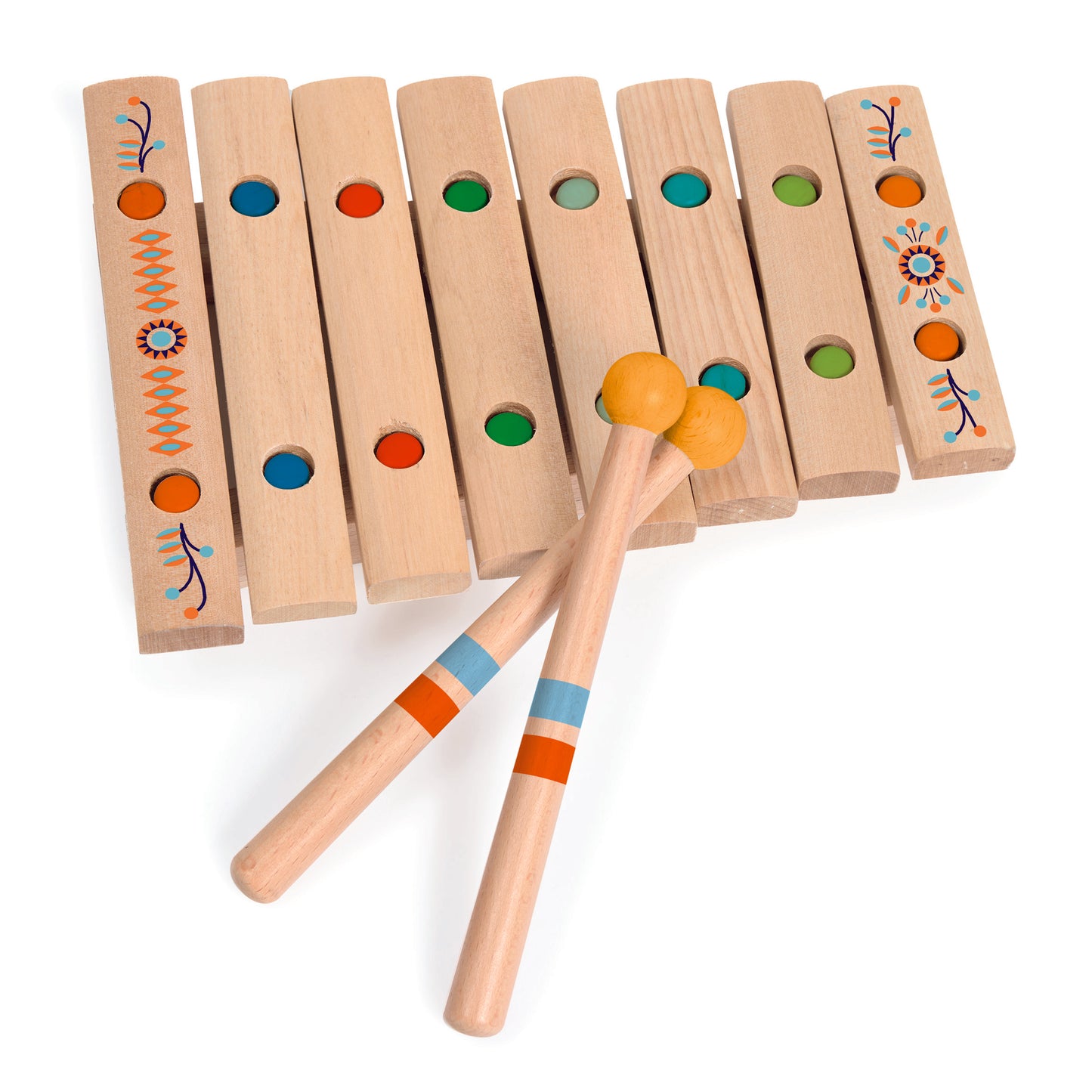 Djeco Instrumentos musicales ilófono Infantil de Madera 8 Notas – Animambo - Djeco DJ06037