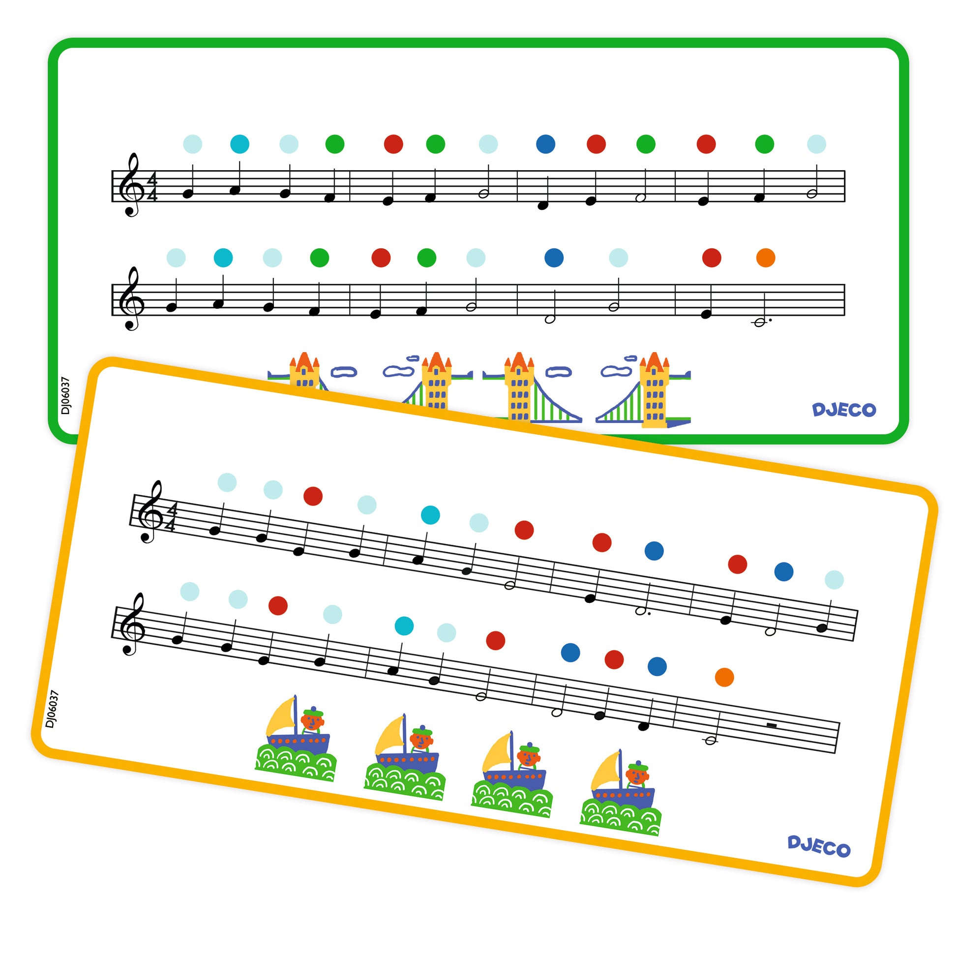 Djeco Instrumentos musicales ilófono Infantil de Madera 8 Notas – Animambo - Djeco DJ06037