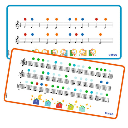 Djeco Instrumentos musicales ilófono Infantil de Madera 8 Notas – Animambo - Djeco DJ06037