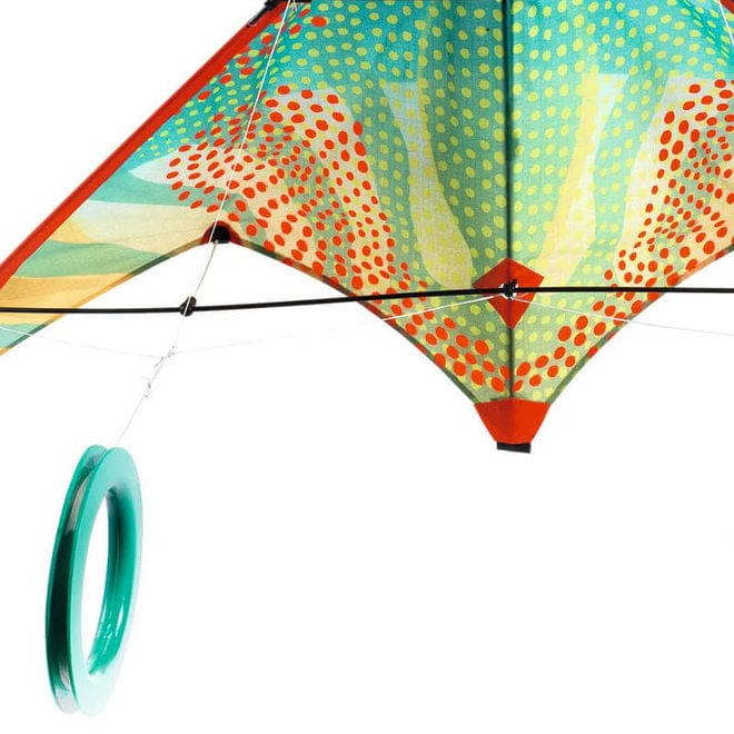 Djeco Juegos de Exterior Cometa acrobática Puntos rojos DJ02164