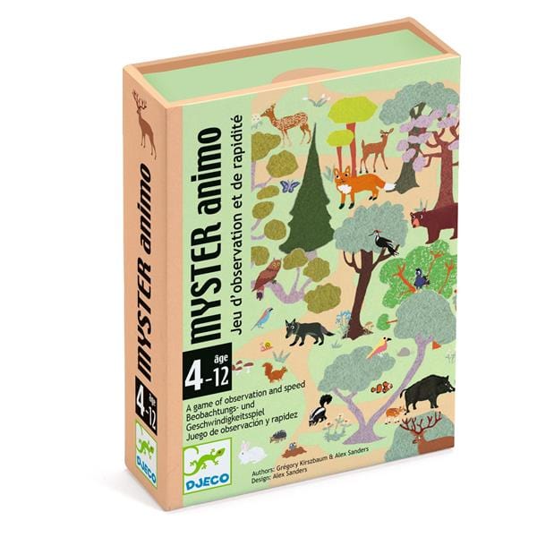 DJECO Juegos de memoria y lógica Juego de cartas Myster Animo DJ05079