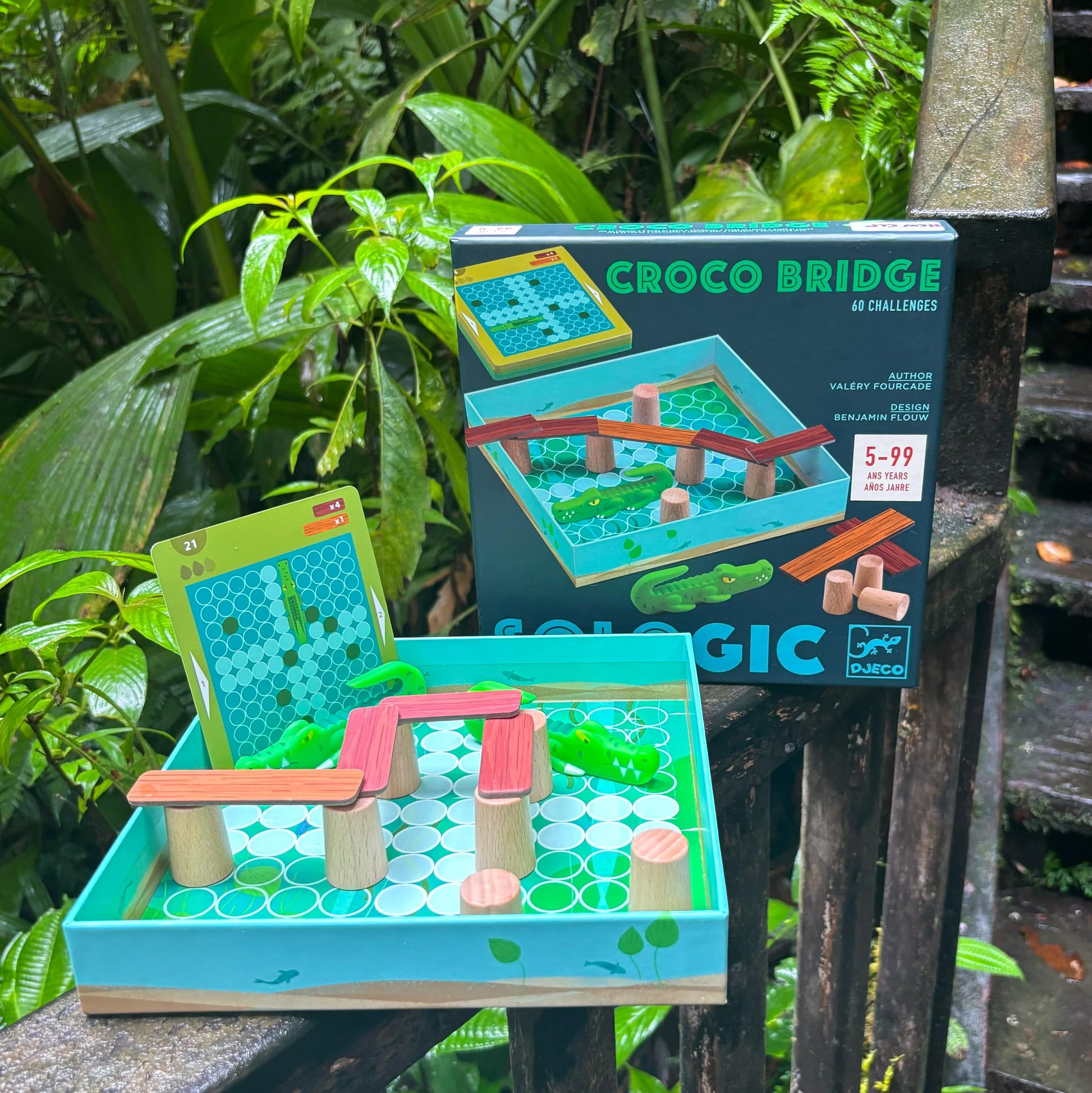 DJECO Juegos de memoria y lógica Juego de Lógica Croco Bridge - Djeco DJ00816