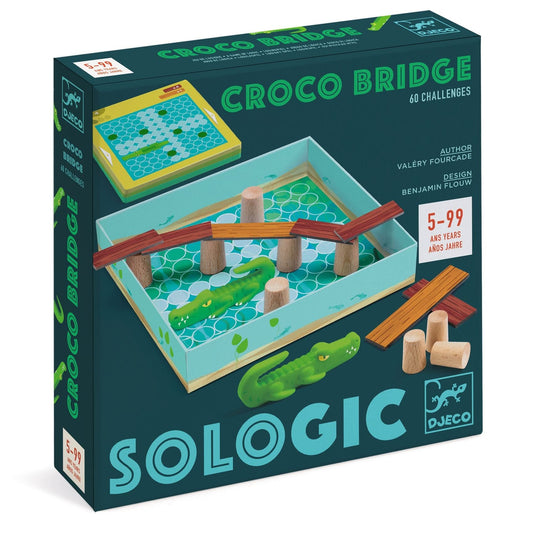 DJECO Juegos de memoria y lógica Juego de Lógica Croco Bridge - Djeco DJ00816