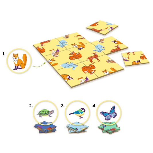 DJECO Juegos de memoria y lógica Juego de Lógica Impossiblo Animo - Djeco DJ00808