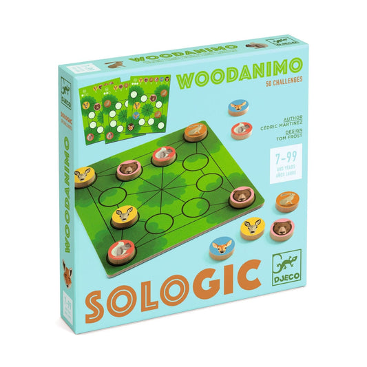 Djeco Juegos de memoria y lógica Juego de lógica Woodanimo - Djeco DJ08587