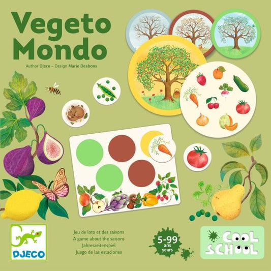DJECO Juegos de memoria y lógica Juego de mesa Vegeto Mondo DJ00809