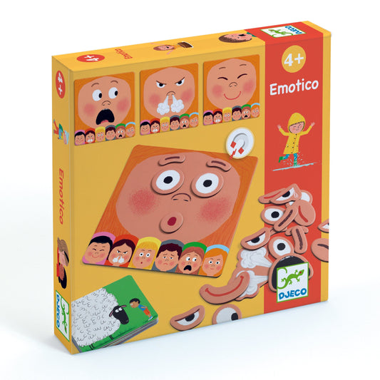 DJECO Juegos de memoria y lógica Juego Educativo Magnético Emotico DJ01629