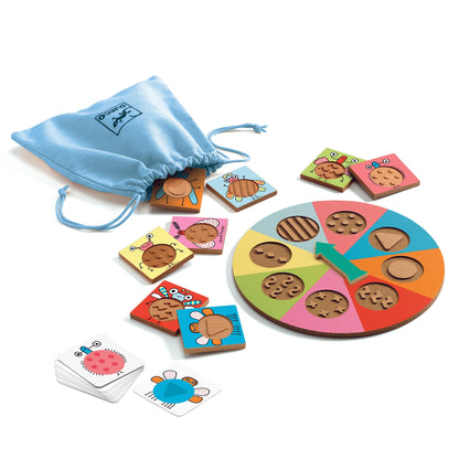 DJECO Juegos de memoria y lógica Juego Educativo Tactil Bzzz DJ08259