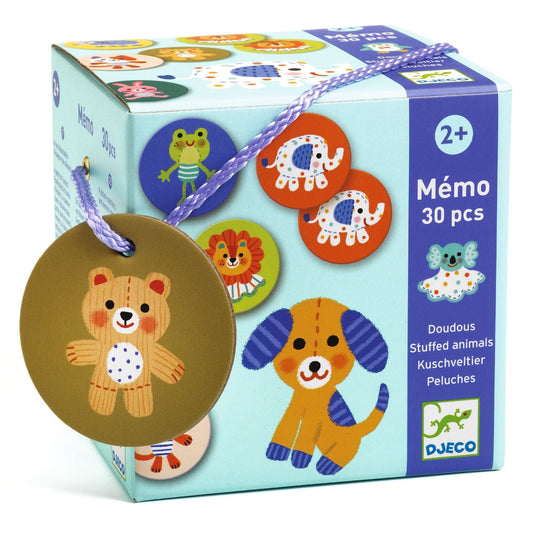 Djeco Juegos de memoria y lógica Memorice animales - peluches DJ08264