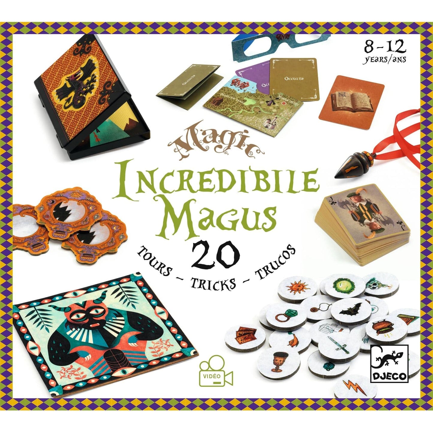 DJECO Juegos de mesa Box Mágico Mago Increíble DJ09962