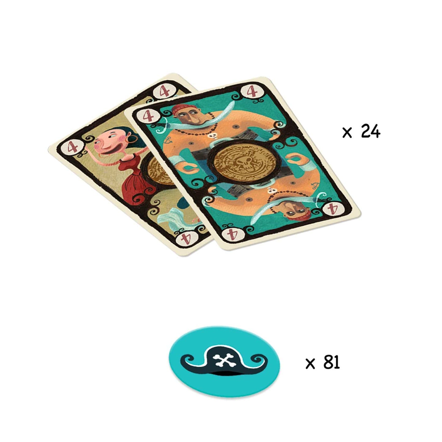 Djeco Juegos de mesa Juego clásico de Pocker Junior DJ05236