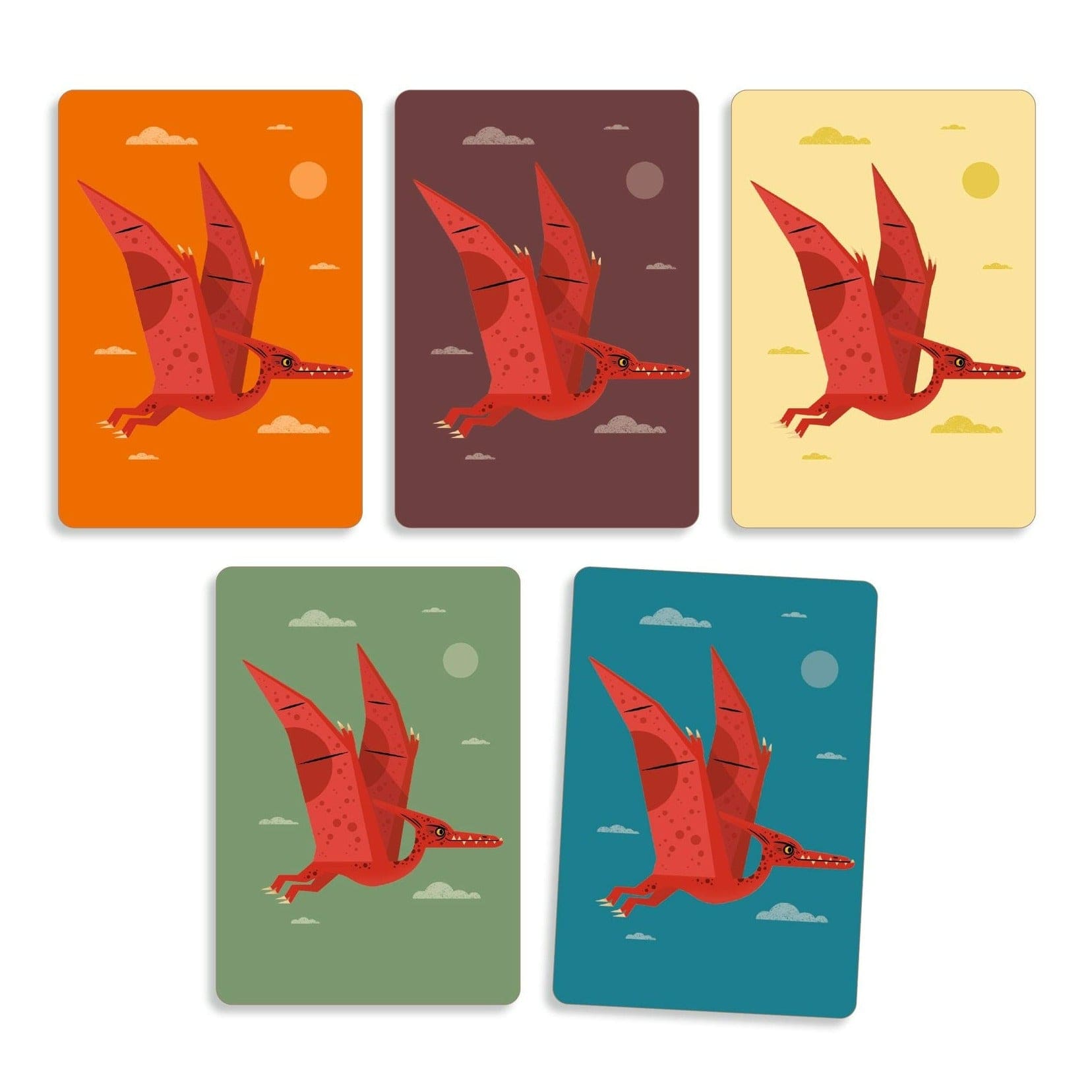 DJECO Juegos de mesa Juego de Cartas Dinosaurio DJ05093