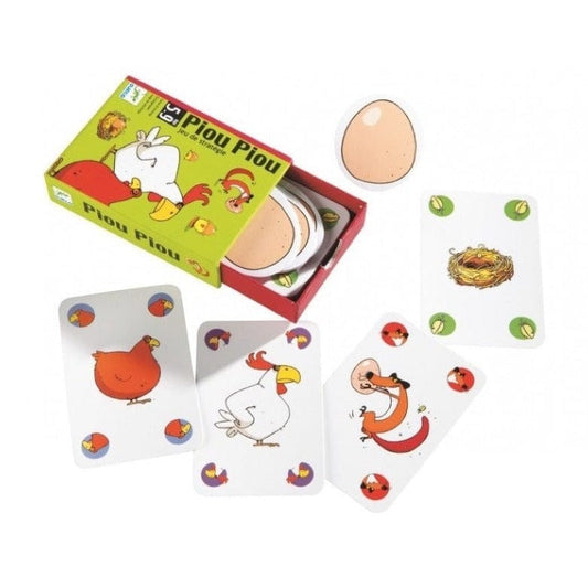 Djeco Juegos de mesa Juego de Cartas Piou Piou DJ05119