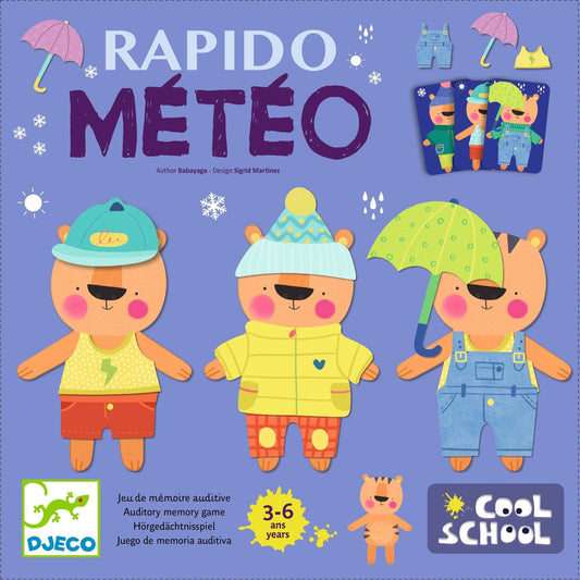 DJECO Juegos de mesa Juego de cartas Rápido Météo DJ08527
