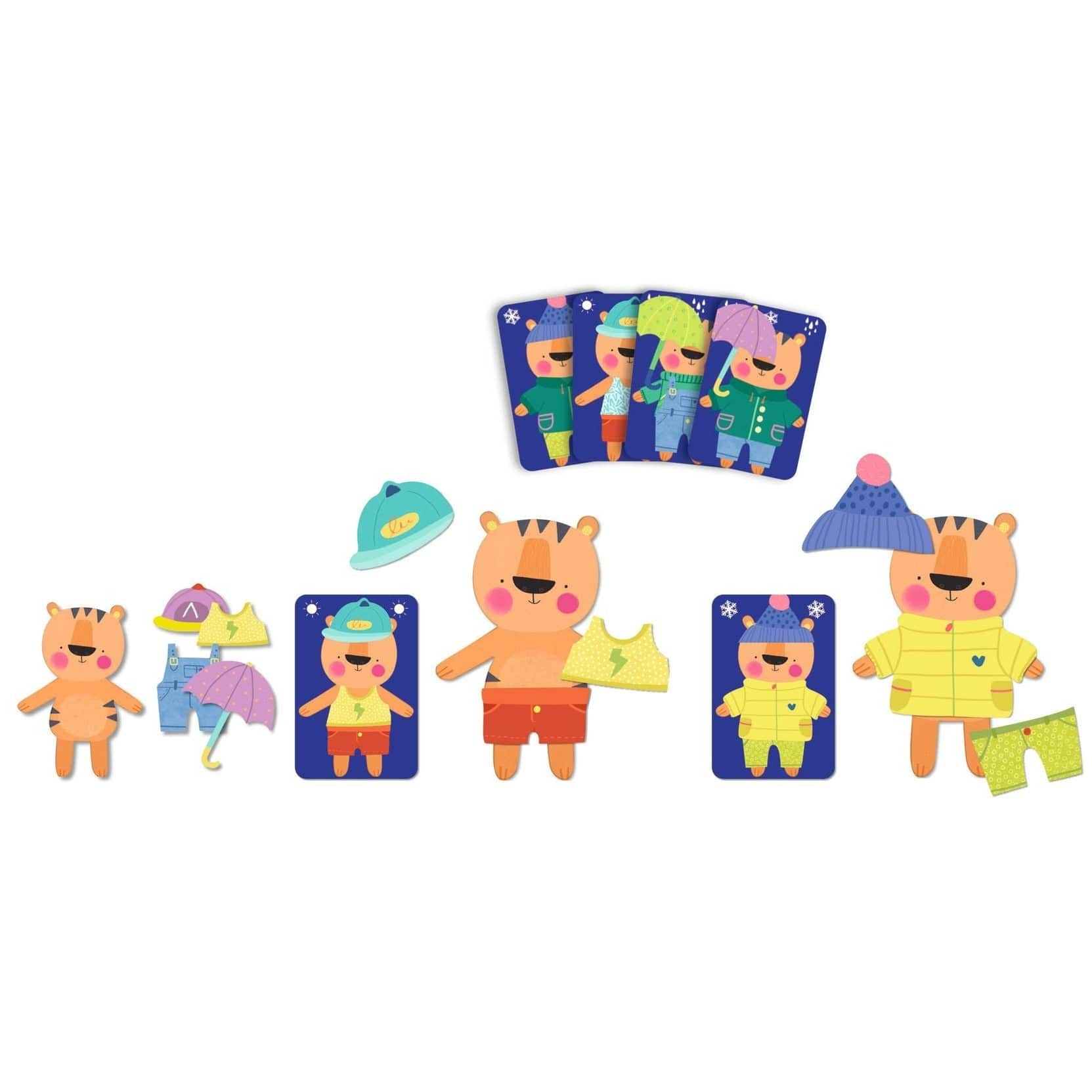 DJECO Juegos de mesa Juego de cartas Rápido Météo DJ08527