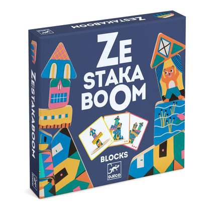 DJECO Juegos de mesa Juego de construcción Ze Stakaboom DJ06438