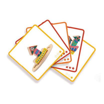 DJECO Juegos de mesa Juego de construcción Ze Stakaboom DJ06438
