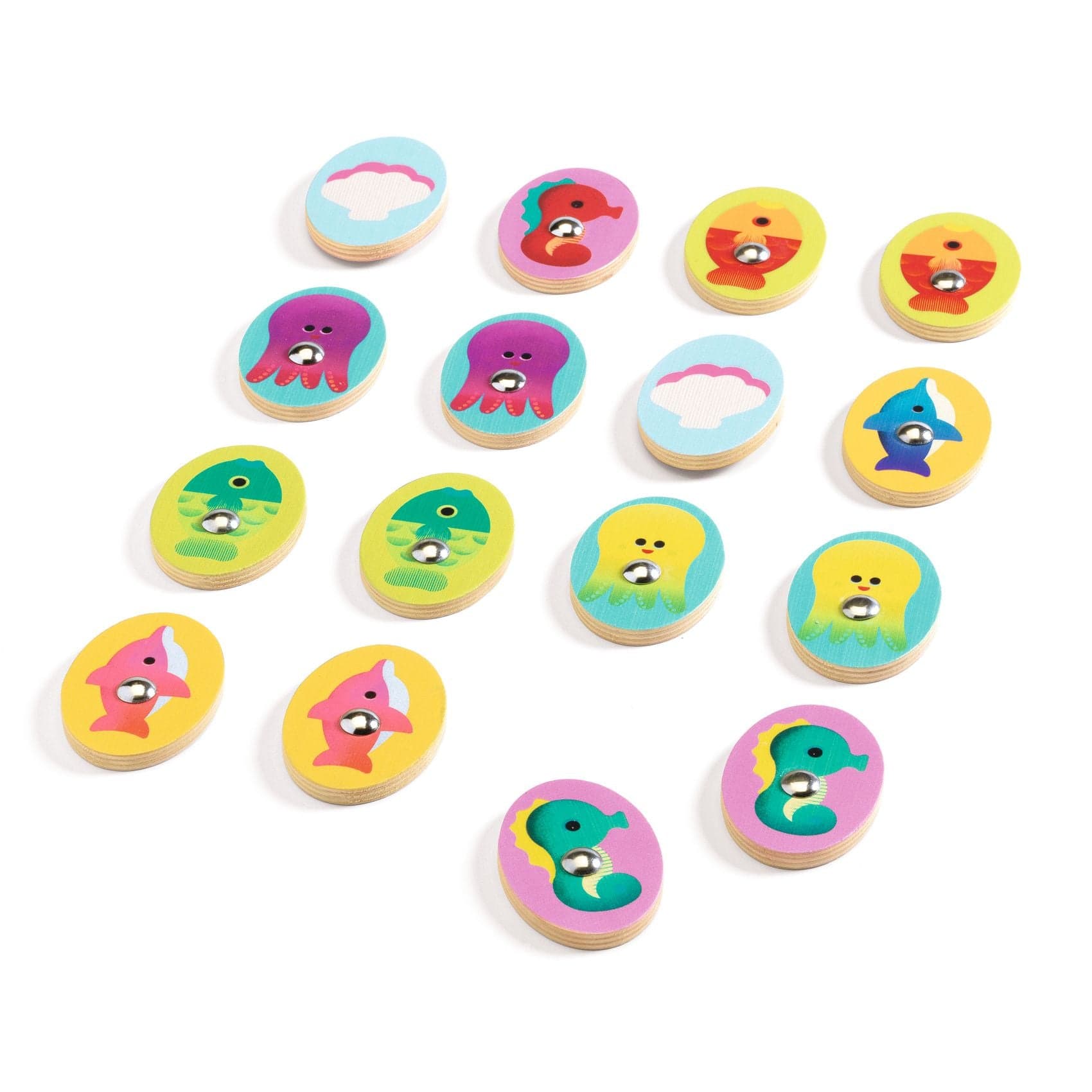 Djeco Juegos de mesa Set 4 juegos Ludo Sea - Djeco DJ01623