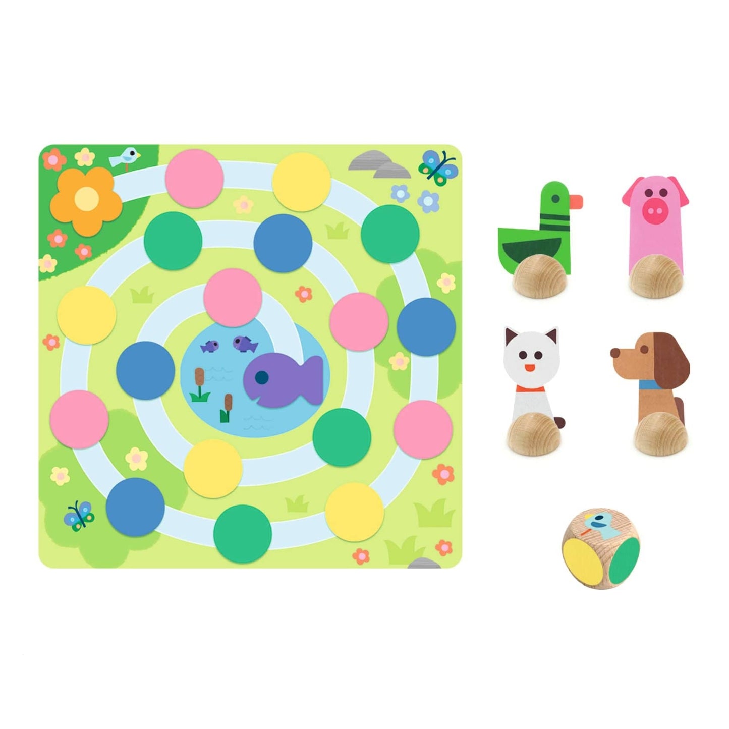 Djeco Juegos de mesa Set de 5 juegos En la granja - Djeco DJ08275