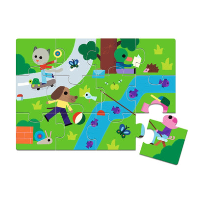 Djeco Juegos de mesa Set de 5 juegos En la granja - Djeco DJ08275