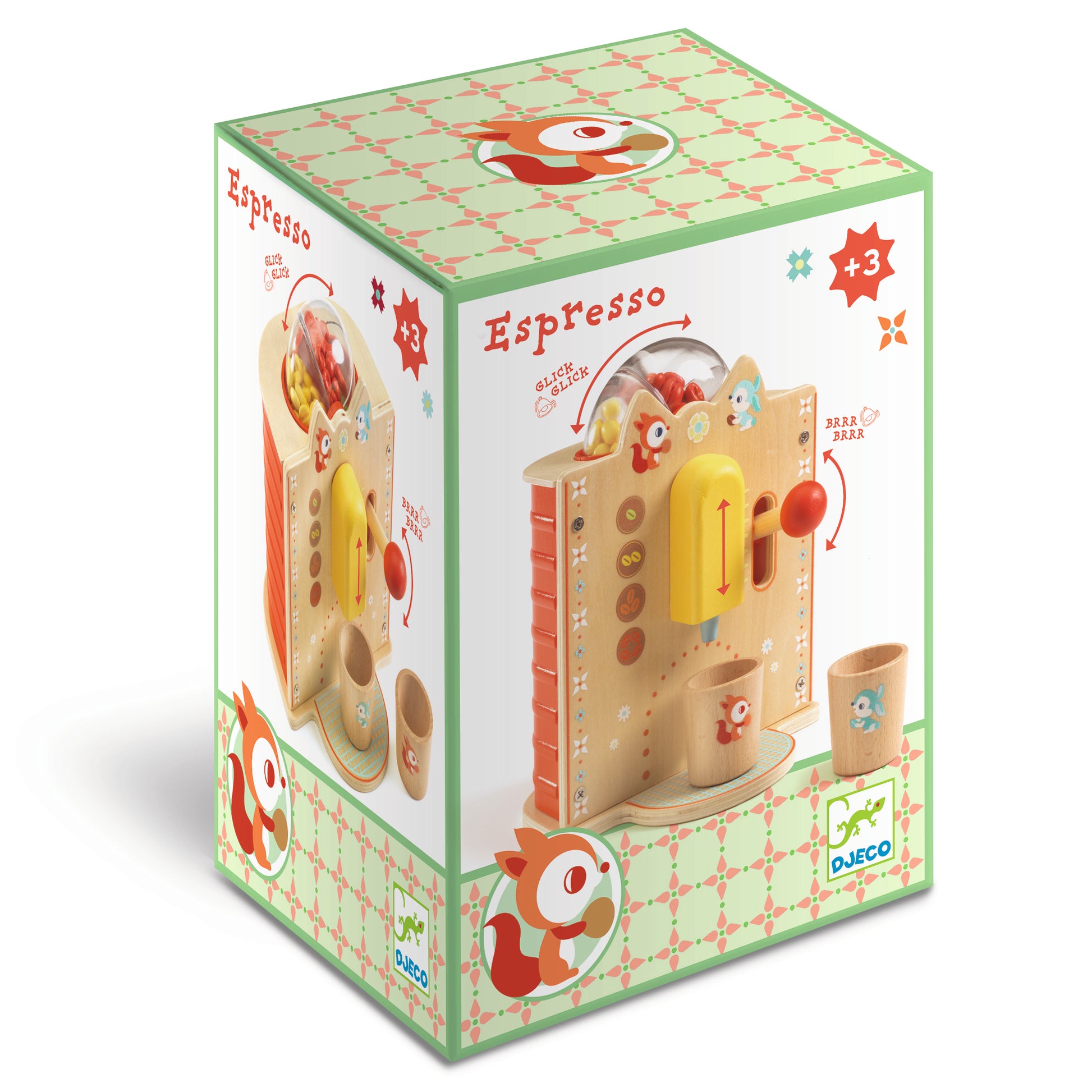 Djeco Juegos de roles Cafetera de Juguete Espresso – Juego de Rol- Djeco DJ05521