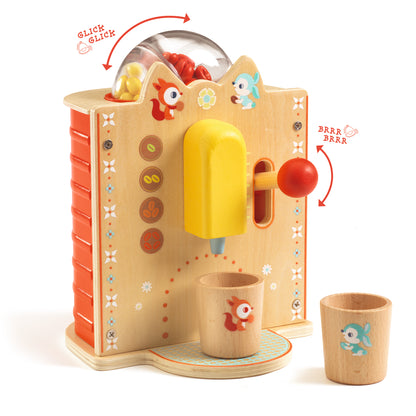 Djeco Juegos de roles Cafetera de Juguete Espresso – Juego de Rol- Djeco DJ05521