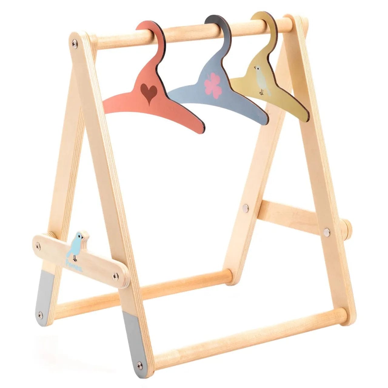 DJECO Juegos de roles Colgador con ganchos de ropa para muñecas Pomea