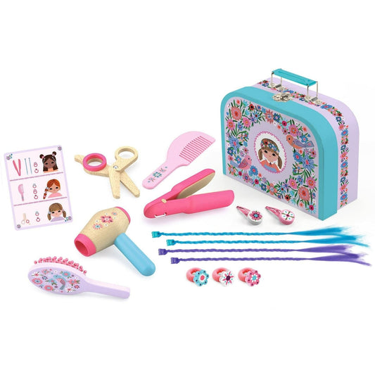 DJECO Juegos de roles Juego de Madera Lily Peinado DJ06687