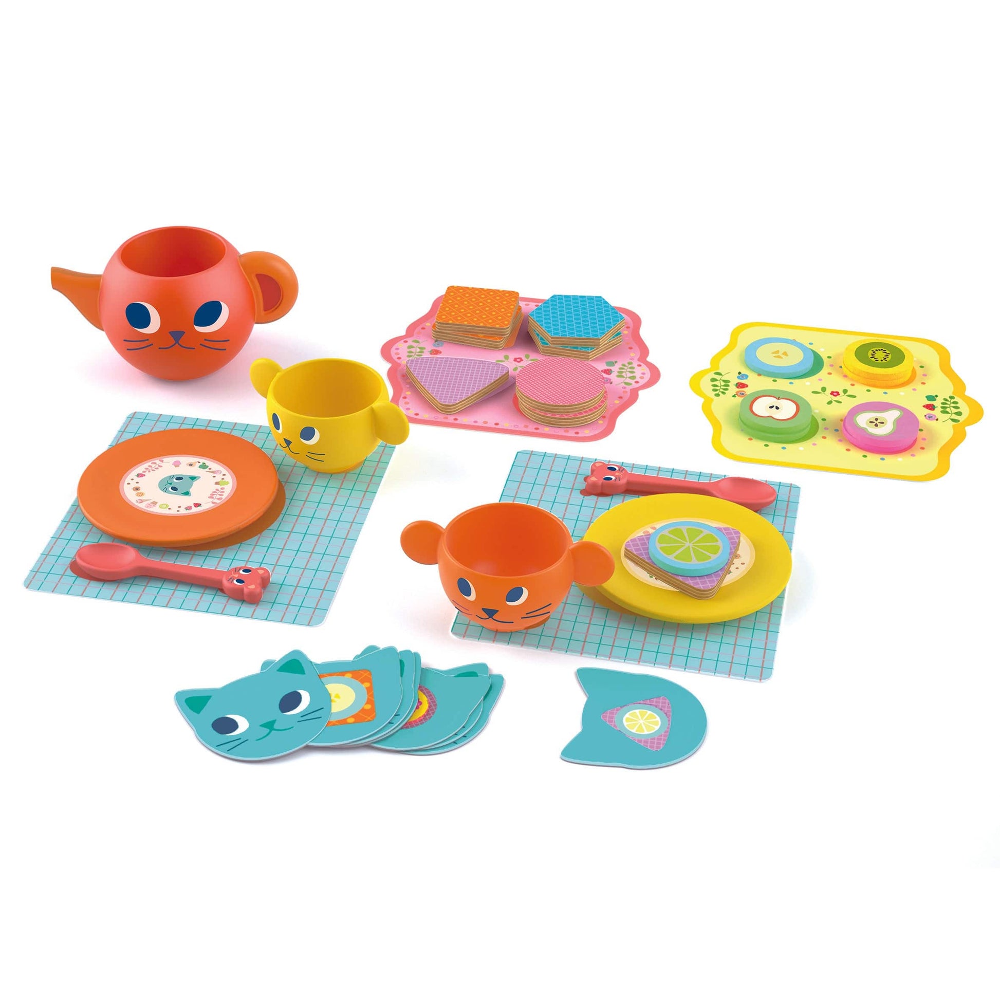 Djeco Juegos de roles Juego del té Gatos codiciosos - Djeco DJ05504