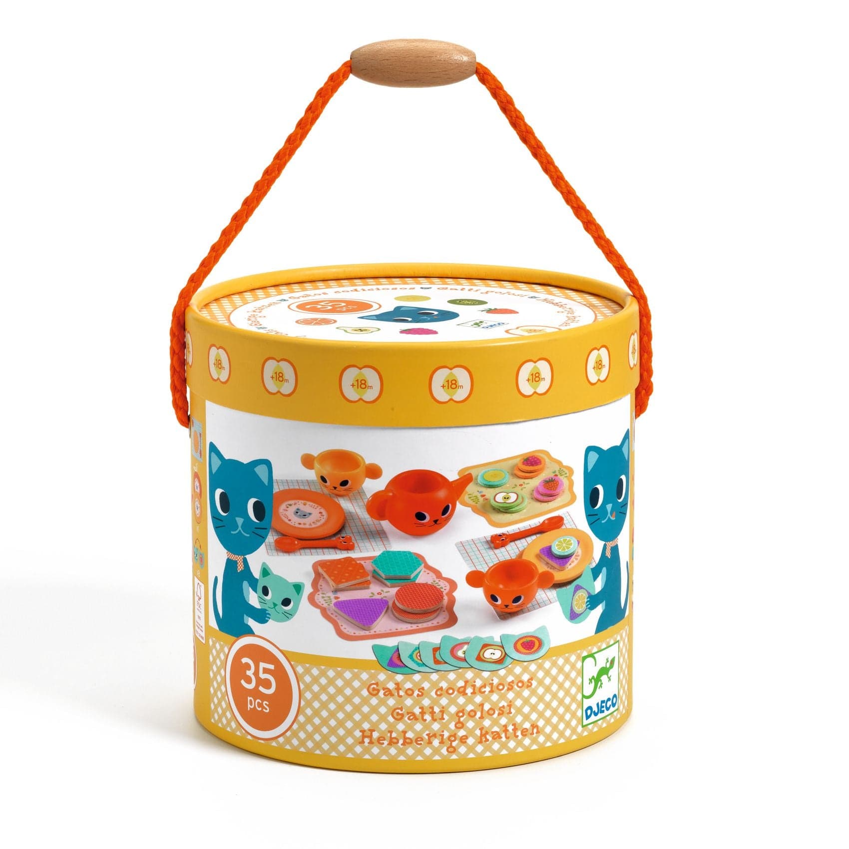 Djeco Juegos de roles Juego del té Gatos codiciosos - Djeco DJ05504