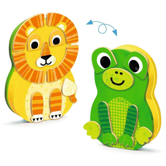 DJECO Juegos Magnéticos Juego de madera magnético-Zanimals DJ03088