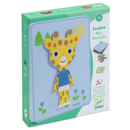 Djeco Juegos Magnéticos Juego Magnético Animales mezclados Inzebox - Djeco DJ03071