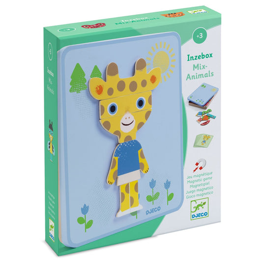 Djeco Juegos Magnéticos Juego Magnético Animales mezclados Inzebox - Djeco DJ03071