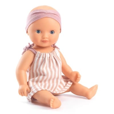 Djeco Muñecas Muñeca de Baño Baby Prune 32 cm Pomea DJ07882