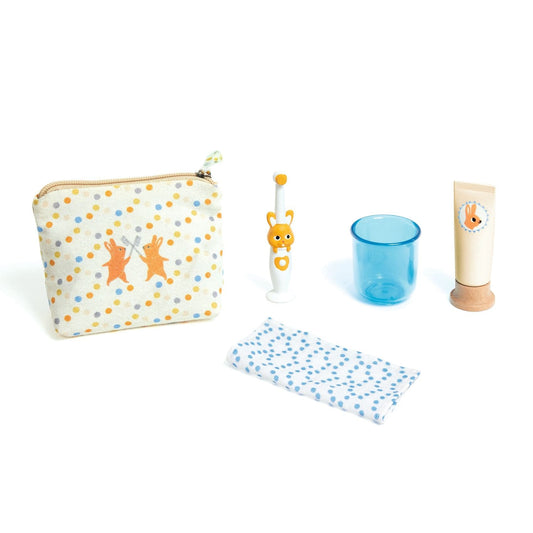 DJECO Muñecas Set Cepillo de Dientes para muñecas Pomea - Djeco DJ07779