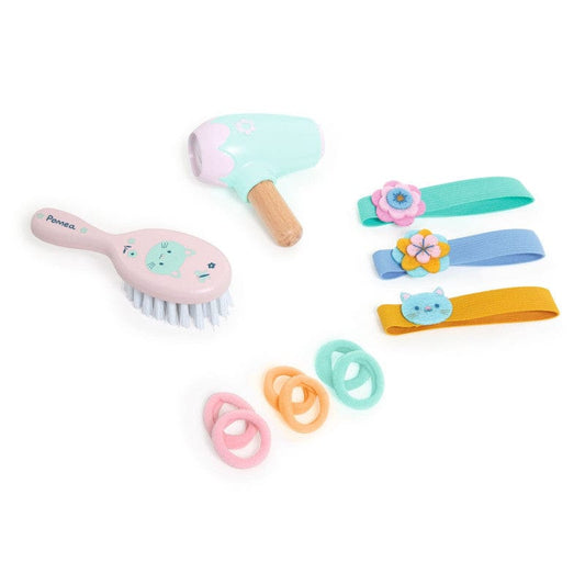 Djeco Muñecas Set de Peluquería Muñeca Pomea - Djeco DJ07796