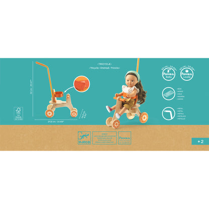 Djeco Muñecas Triciclo para Muñecas Pomea - Djeco DJ07798