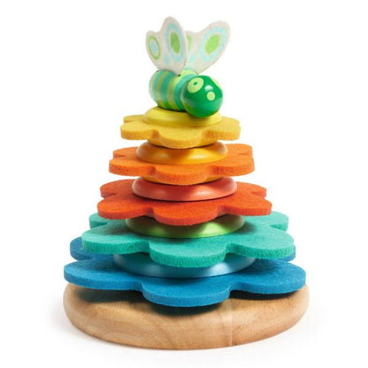 DJECO Puzzles y encajes Juego apilable Butterflower- Djeco DJ06404